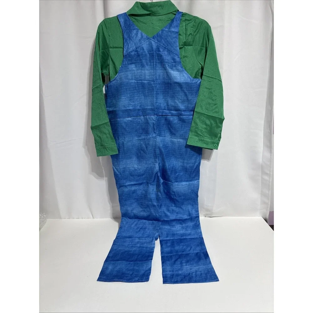 Super MARIO Kids Luigi Costume‎ Size S Halloween Dress Up New